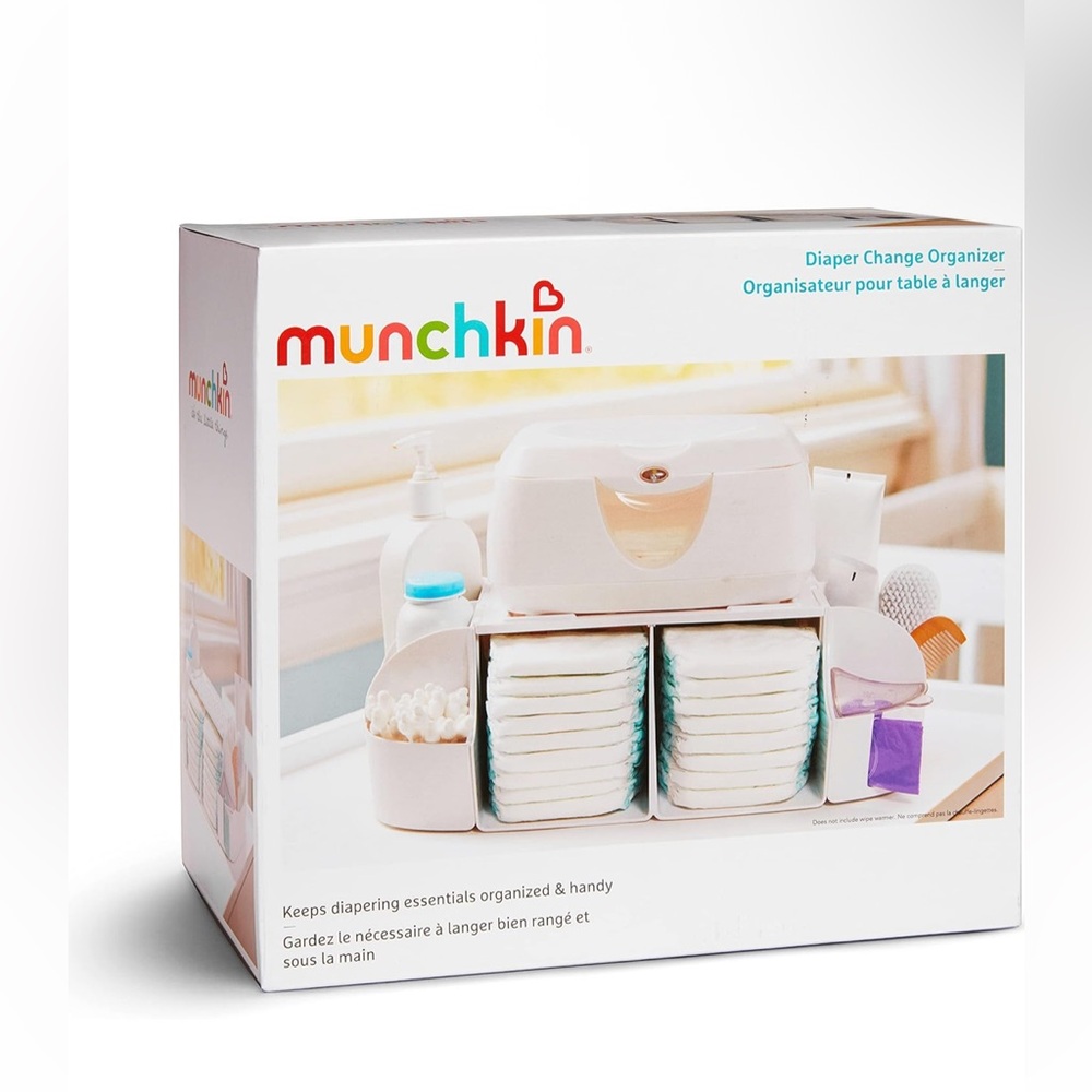 Munchkin Diaper Change Organizer - White